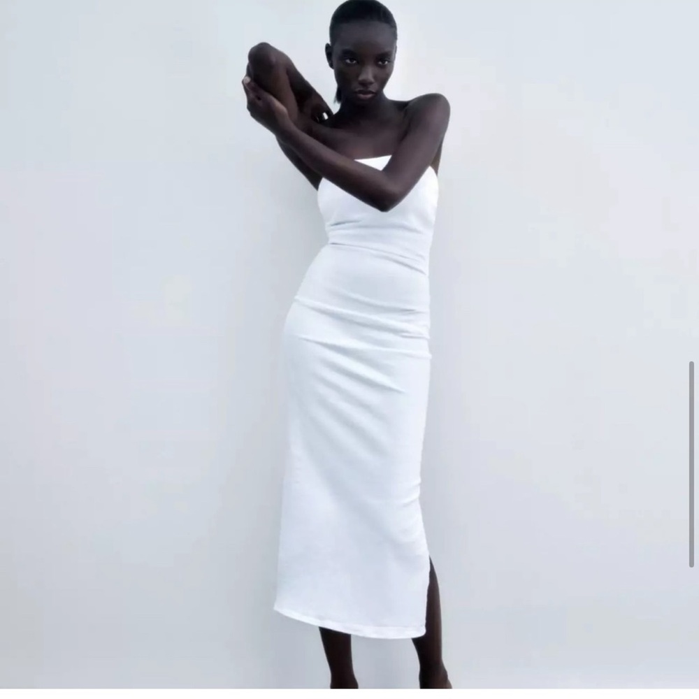 Zara Denim Midi Dress